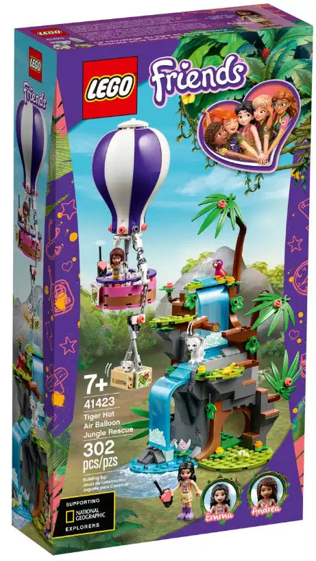 LEGO Friends 41423 Tiger-Rettung mit Heißluftballon