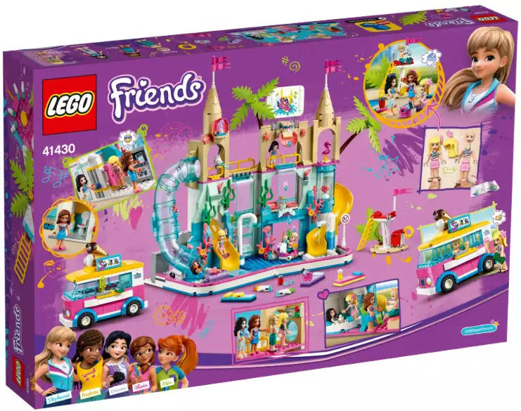 Box Rückseite: LEGO Friends 41430 Wasserpark von Heartlake City