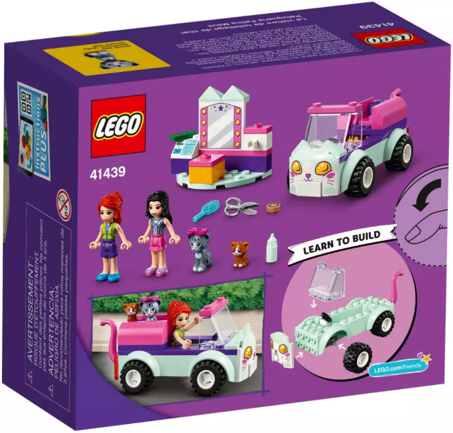 Box Rückseite: LEGO Friends 41439 Mobiler Katzensalon