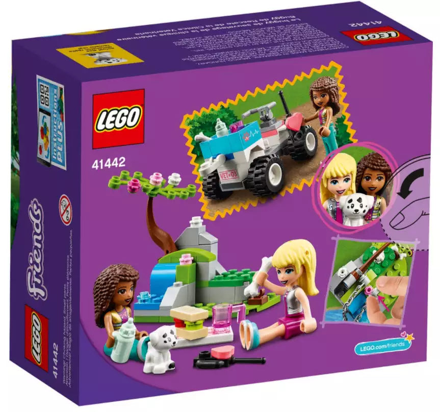Box Rückseite: LEGO Friends 41442 Tierrettungs-Quad