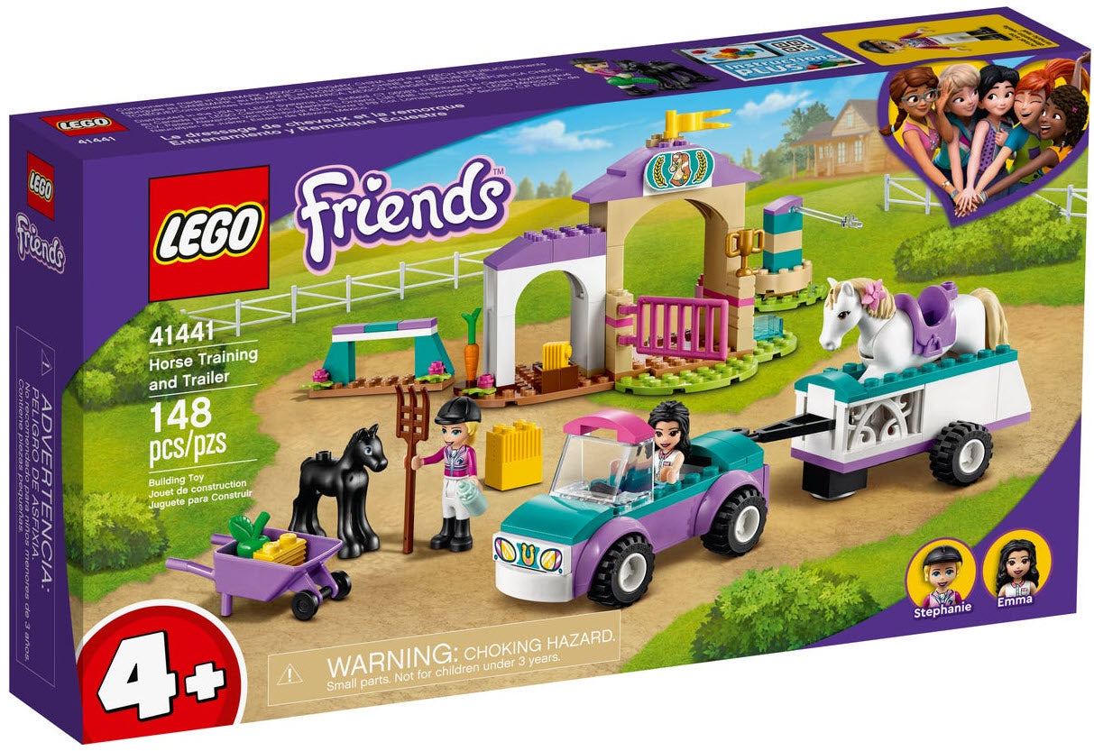 LEGO Friends 41441 Trainingskoppel und Pferdeanhänger