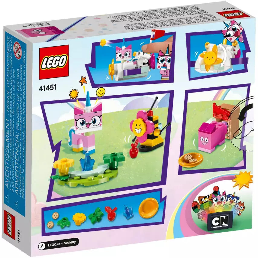 Box Rückansicht: LEGO UniKitty 41451 Einhorn-Kittys Wolkenauto
