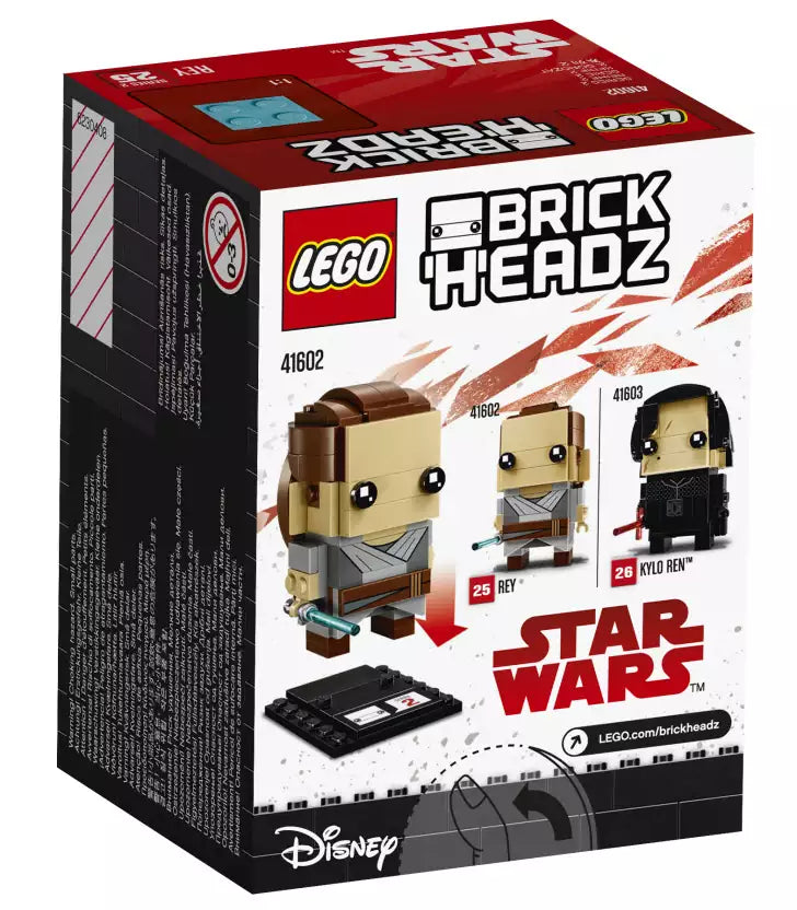 Box Rückansicht: LEGO Brickheadz 41602 Rey