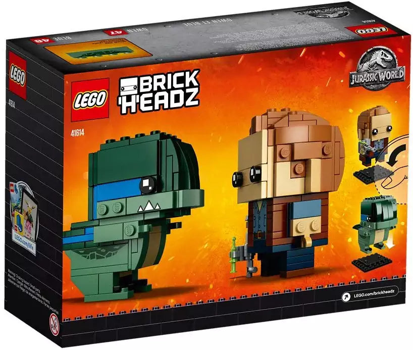 Box Rückansicht: LEGO Brickheadz 41614 Owen und Blue