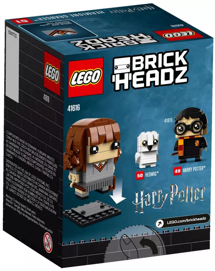 Box Rückansicht: LEGO Brickheadz 41616 Hermione Granger
