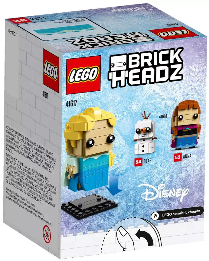 Box Rückansicht: LEGO Brickheadz 41617 Elsa