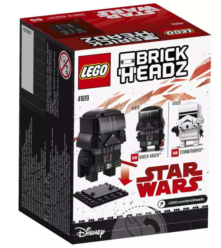 Box Rückansicht: LEGO Brickheadz 41619 Darth Vader