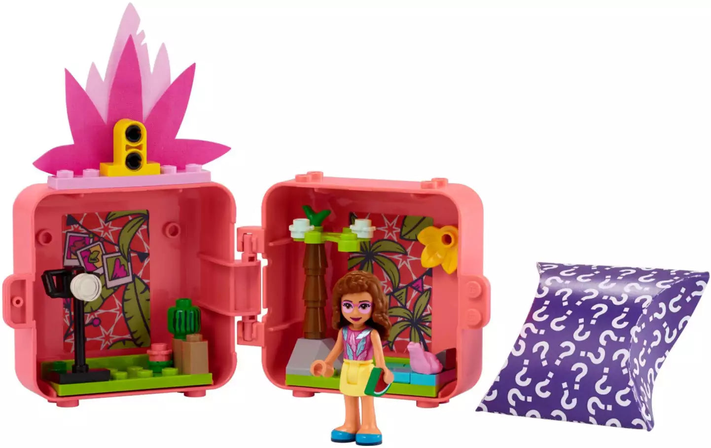 Inhalt: LEGO Friends 41662 Olivias Flamingo-Würfel