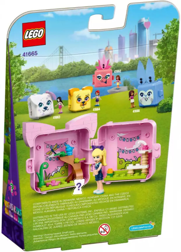 Box Rückseite: LEGO Friends 41665 Stephanies Katzen-Würfel