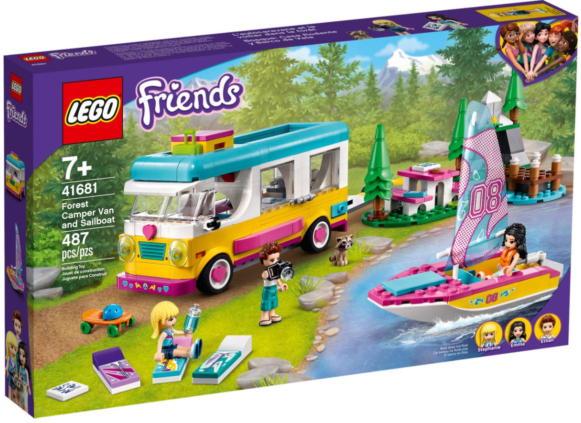 LEGO Friends 41681 Wohnmobil- und Segelbootausflug