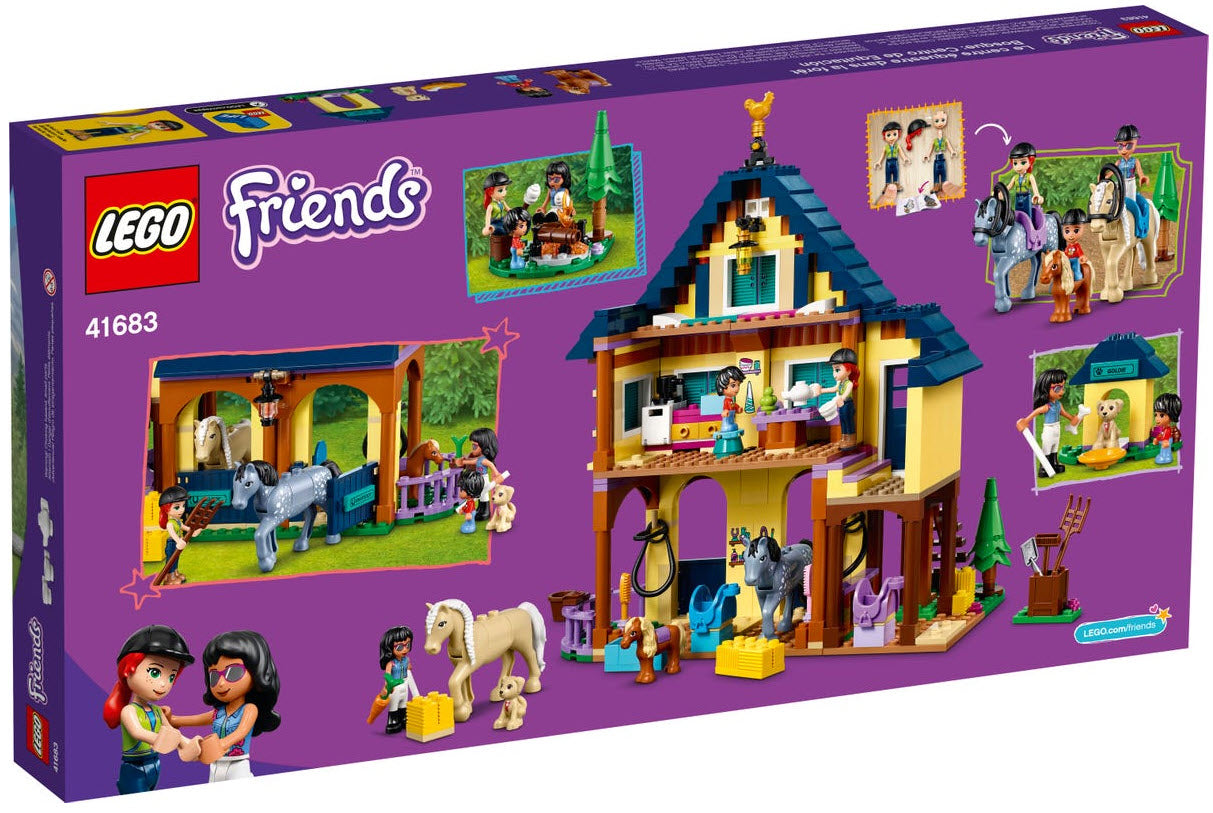 Box Rückansicht: LEGO Friends 41683 Reiterhof im Wald