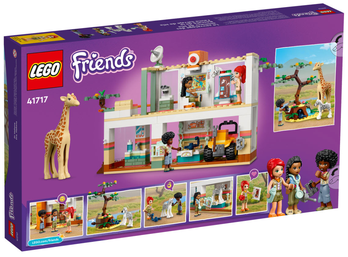 Box Rückseite: LEGO Friends 41717 Mias Tierrettungsmission