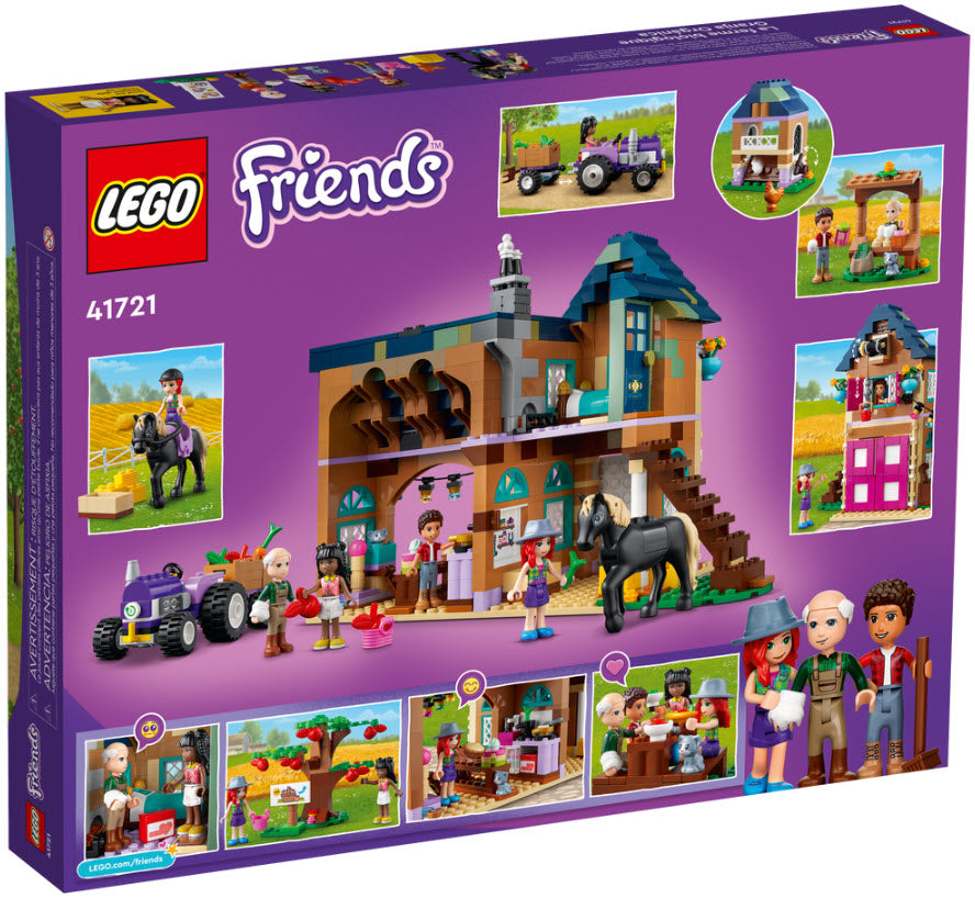 Box Rückseite: LEGO Friends 41721 Bio-Bauernhof