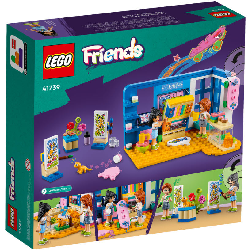 Box Rückseite: LEGO Friends 41739 Lianns Zimmer