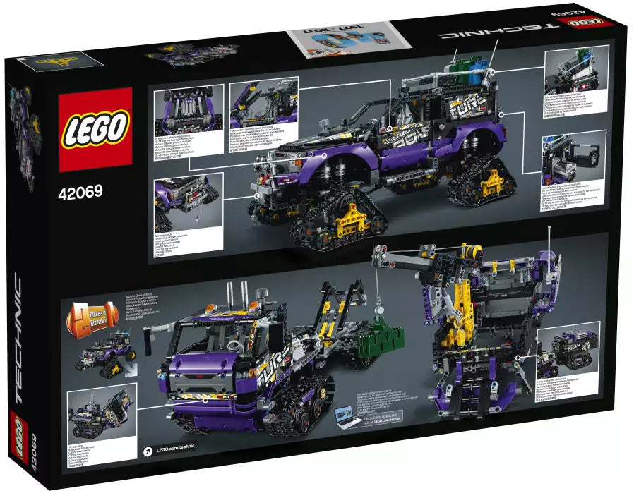 Box Rückansicht: LEGO Technic 42069 Extremgeländefahrzeug