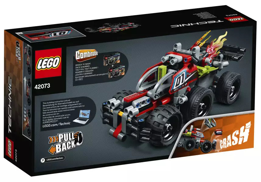 Box Rückansicht: LEGO Technic 42073 BUMMS!