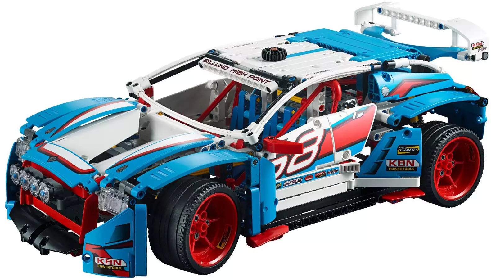 Inhalt: LEGO Technic 42077 Rallyeauto