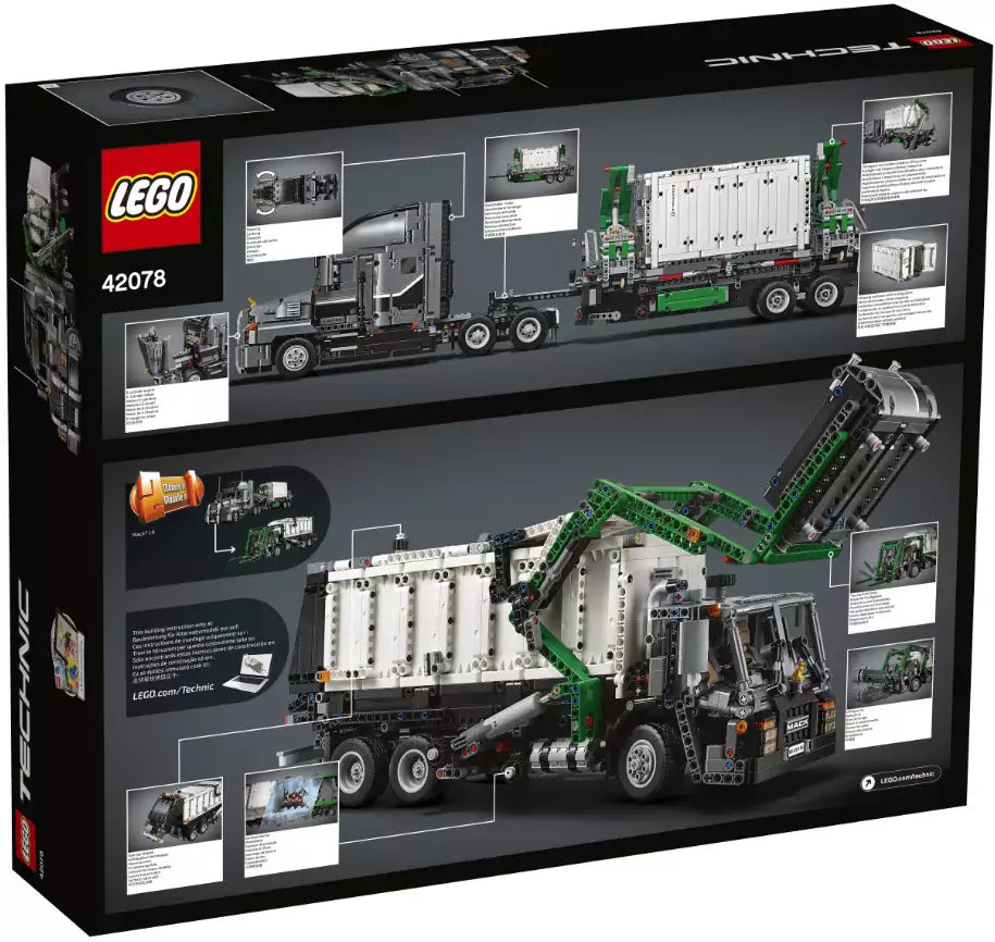 Box Rückansicht: LEGO Technic 42078 Mack Anthem