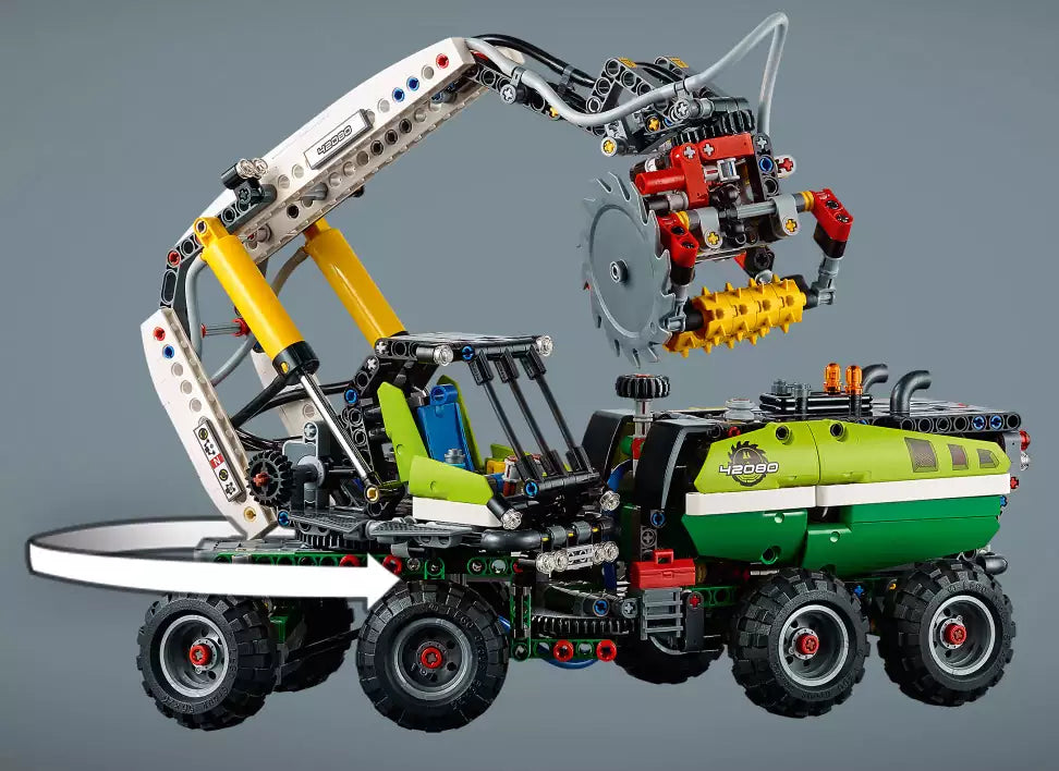 Hauptmodell: LEGO Technic 42080 Harvester-Forstmaschine