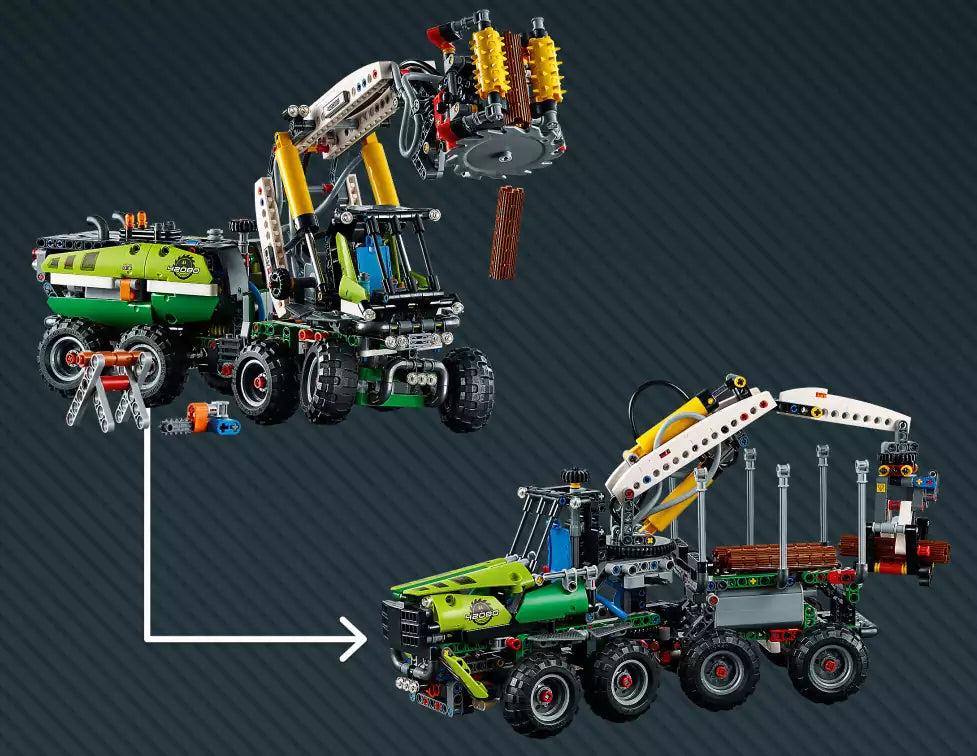 Alternativmodell 2: LEGO Technic 42080 Harvester-Forstmaschine