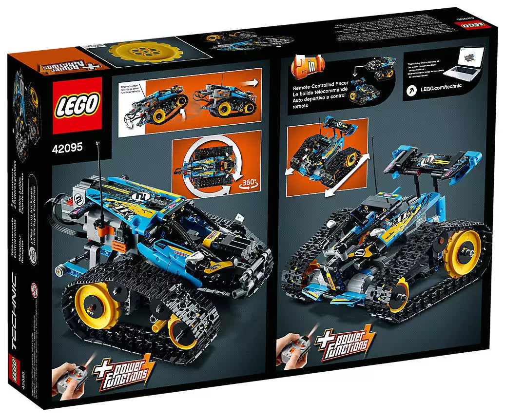 Box Rückansicht: LEGO Technic 42095 Ferngesteuerter Stunt-Racer