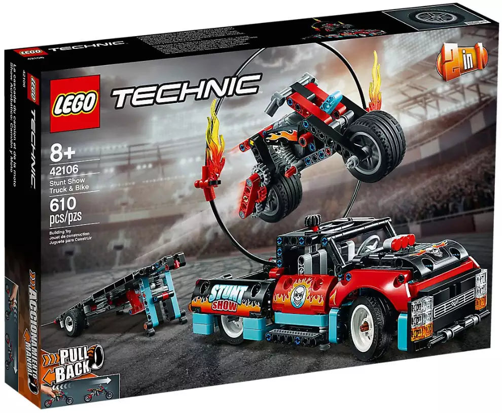 LEGO Technic 42106 Stunt-Show mit Truck und Motorrad