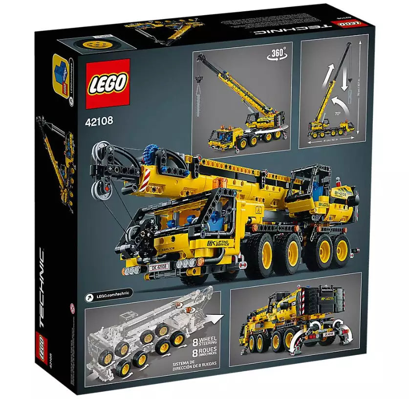 Box Rückansicht: LEGO Technic 42108 Kran-LKW