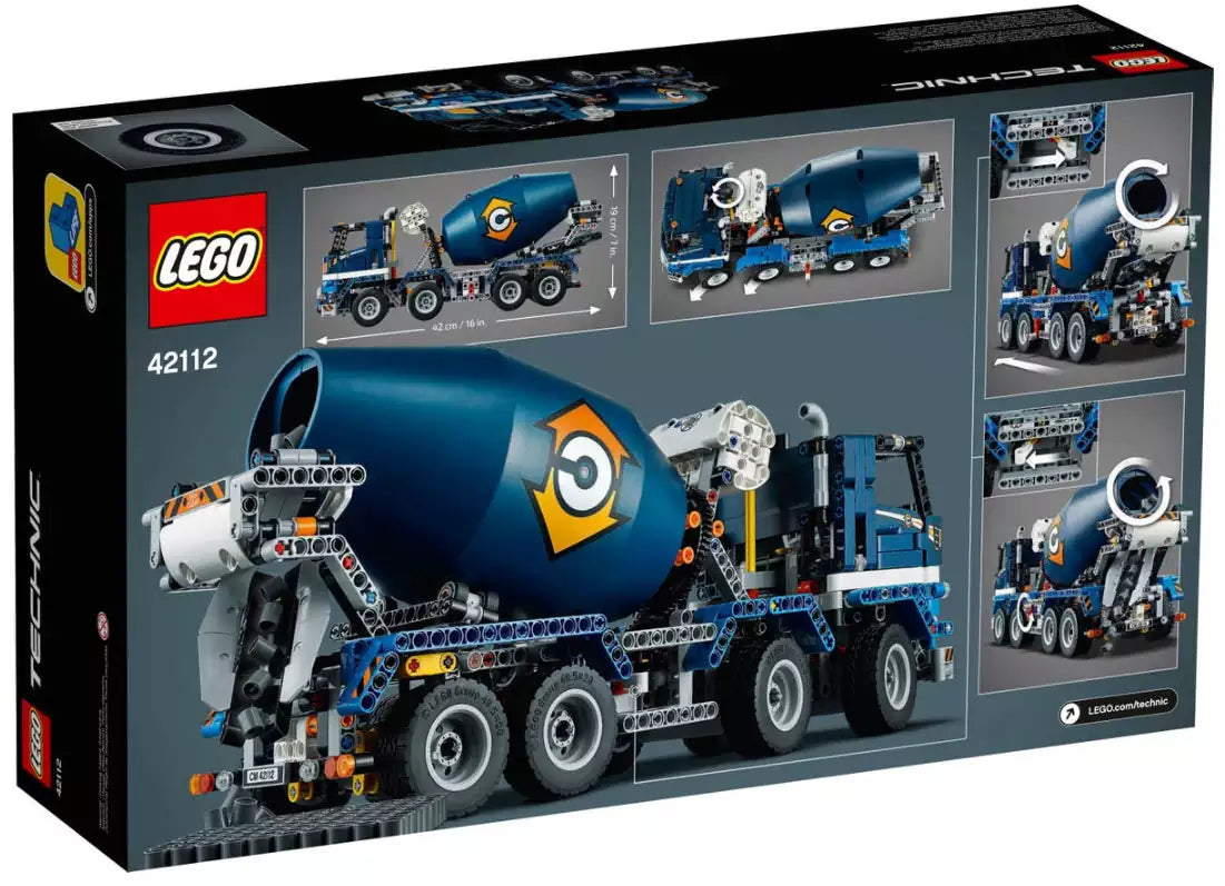 Box Rückansicht: LEGO Technic 42112 Betonmischer-LKW