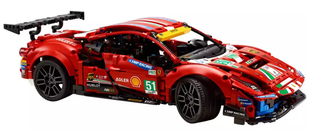 Inhalt: LEGO Technic 42125 Ferrari 488 GTE “AF Corse #51”