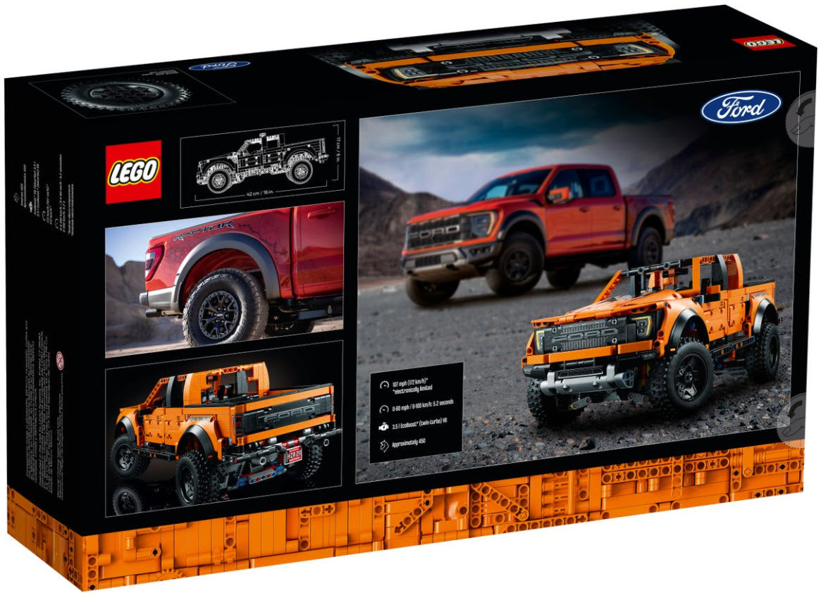 Box Rückansicht: LEGO Technic 42126 Ford F-150 Raptor