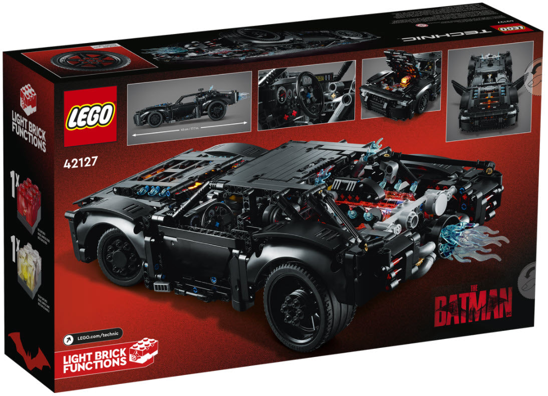 Box Rückansicht: LEGO Technic 42127 BATMANS BATMOBIL
