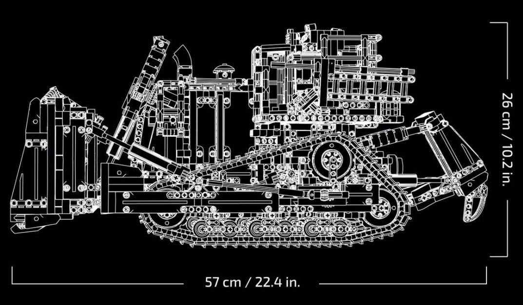 Detail 3: LEGO Technic 42131 Cat D11 Bulldozer