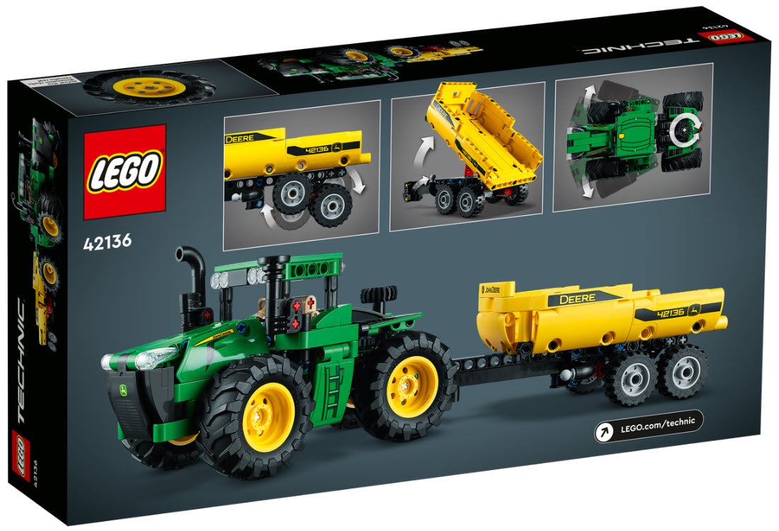 Box Rückansicht: LEGO Technic 42136 John Deere 9620R 4WD Tractor