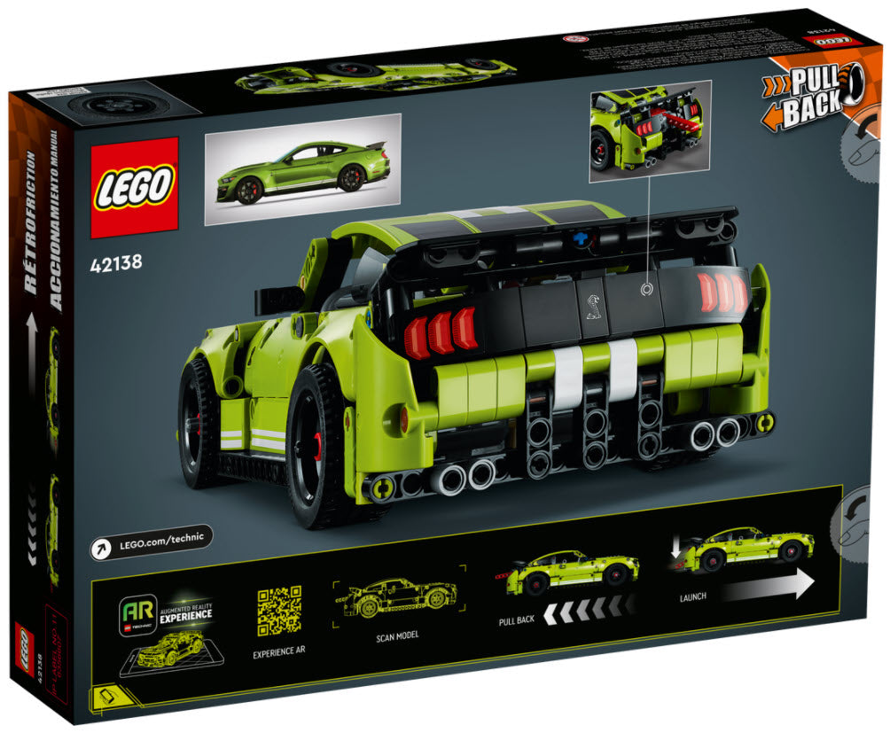 Box Rückansicht: LEGO Technic 42138 Ford Mustang Shelby GT500