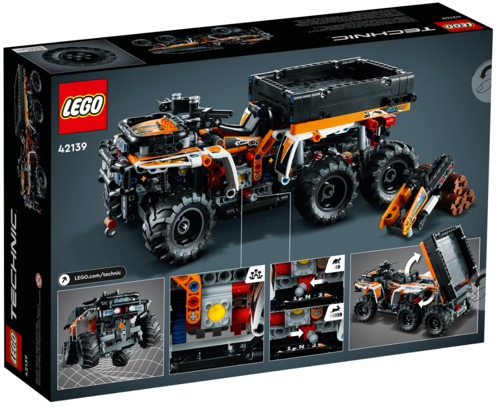 Box Rückansicht: LEGO Technic 42139 Geländefahrzeug