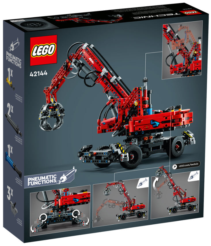 Box Rückansicht: LEGO Technic 42144 Umschlagbagger