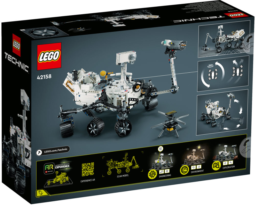 Box Rückansicht: LEGO Technic 42158 NASA Mars Rover Perseverance