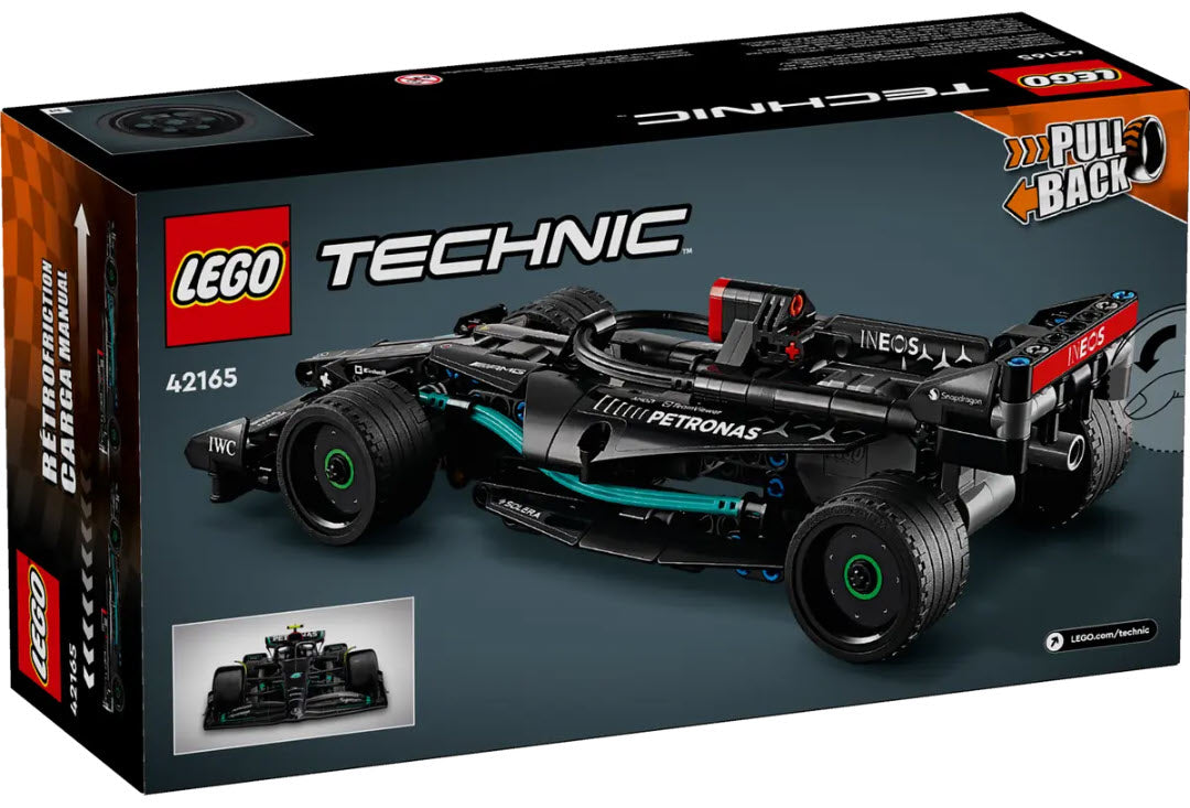 Box Rückansicht: LEGO Technic 42165 Mercedes-AMG F1 W14 E Performance Pull-Back
