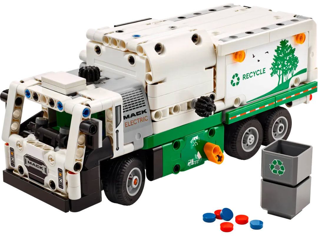 Inhalt: LEGO Technic 42167 Mack LR Electric Müllwagen