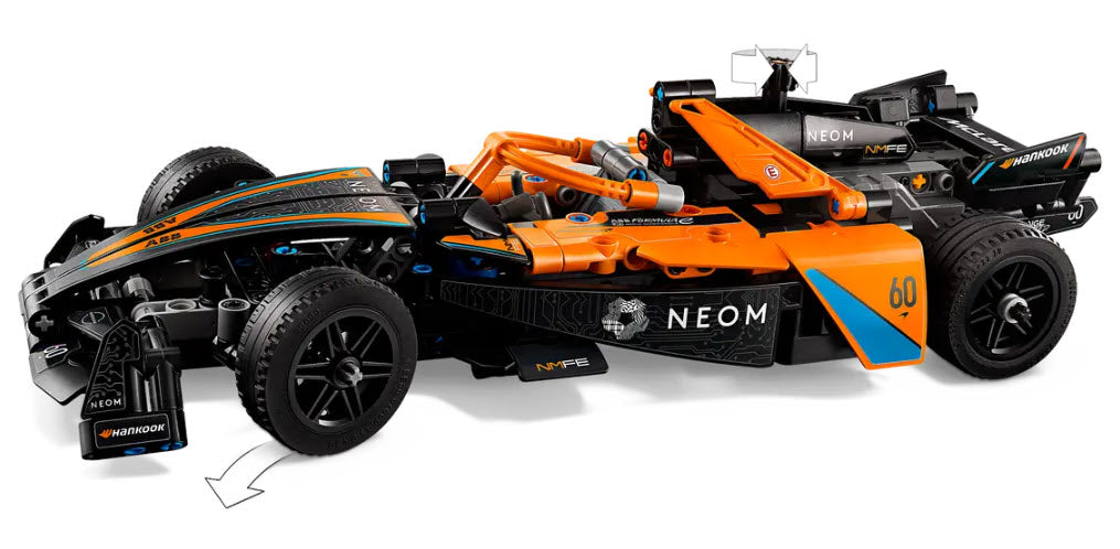Detail 1: LEGO Technic 42169 NEOM McLaren Formula E Race Car
