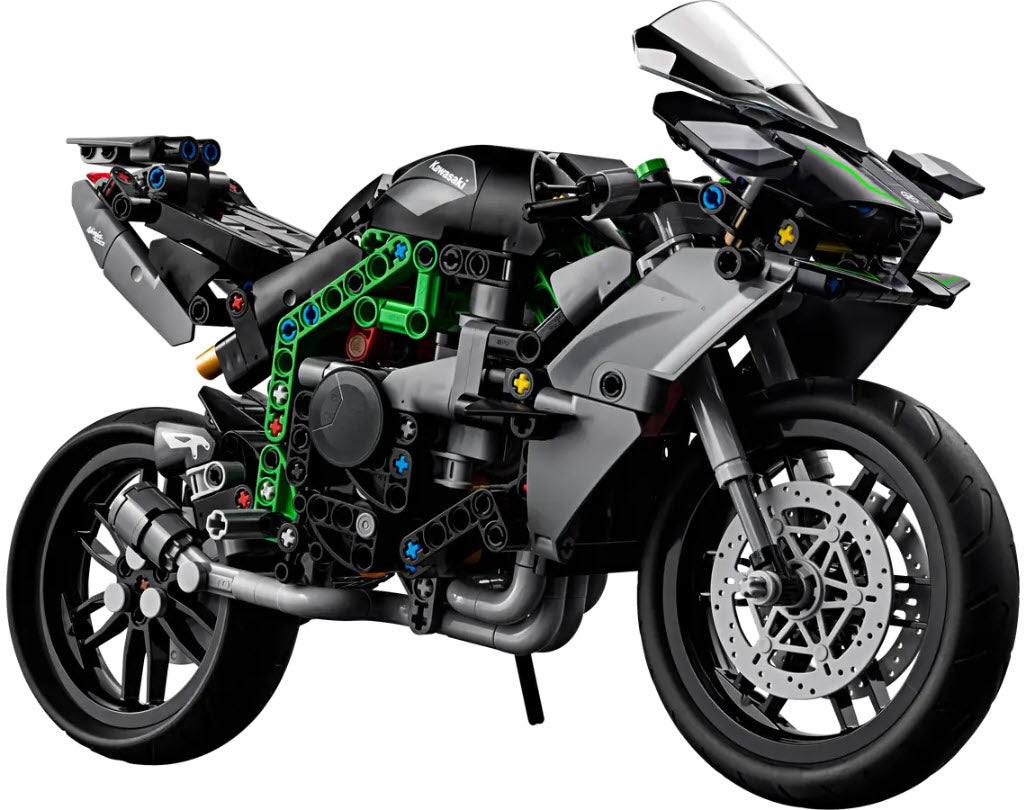 Inhalt: LEGO Technic 42170 Kawasaki Ninja H2R Motorrad