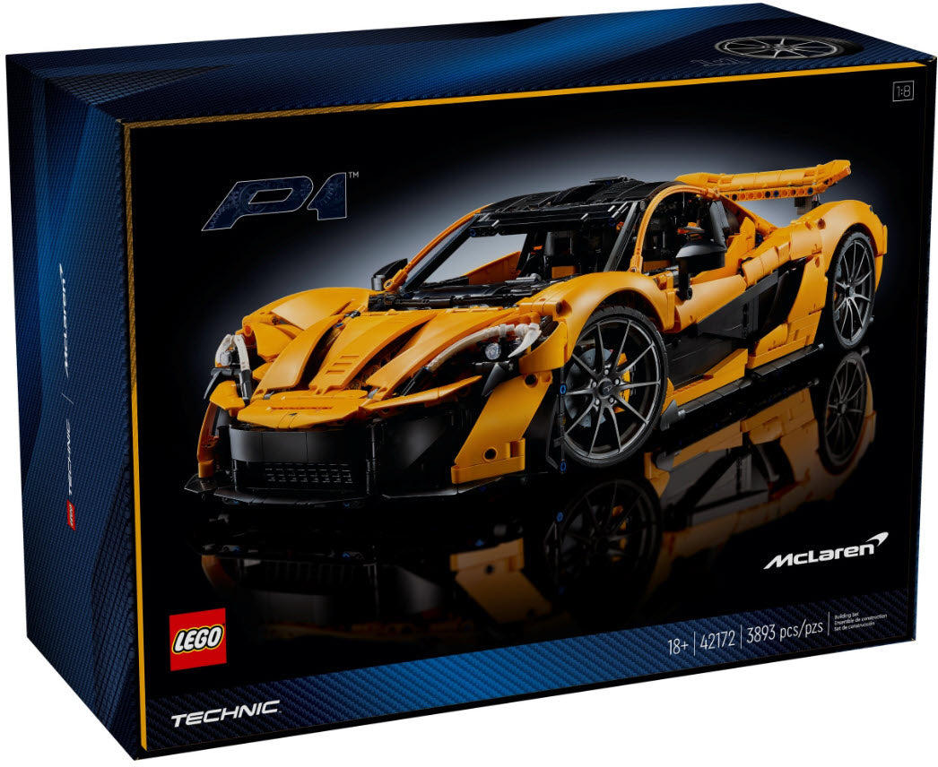 Box Rückansicht: LEGO Technic 42172 McLaren P1