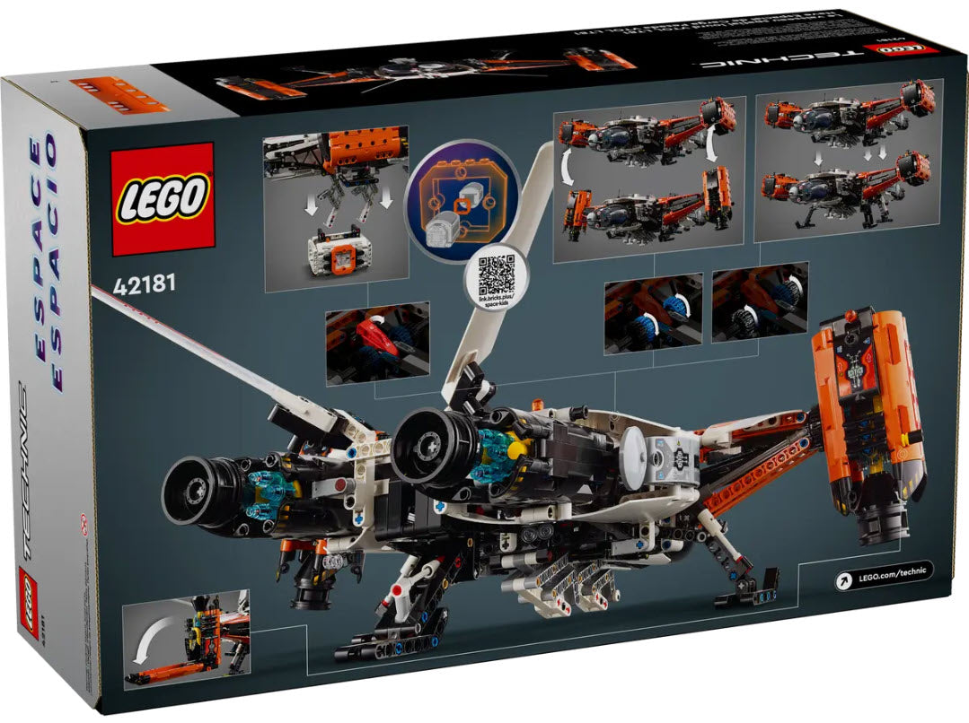 Box Rückansicht: LEGO Technic 42181 VTOL Schwerlastraumfrachter LT81