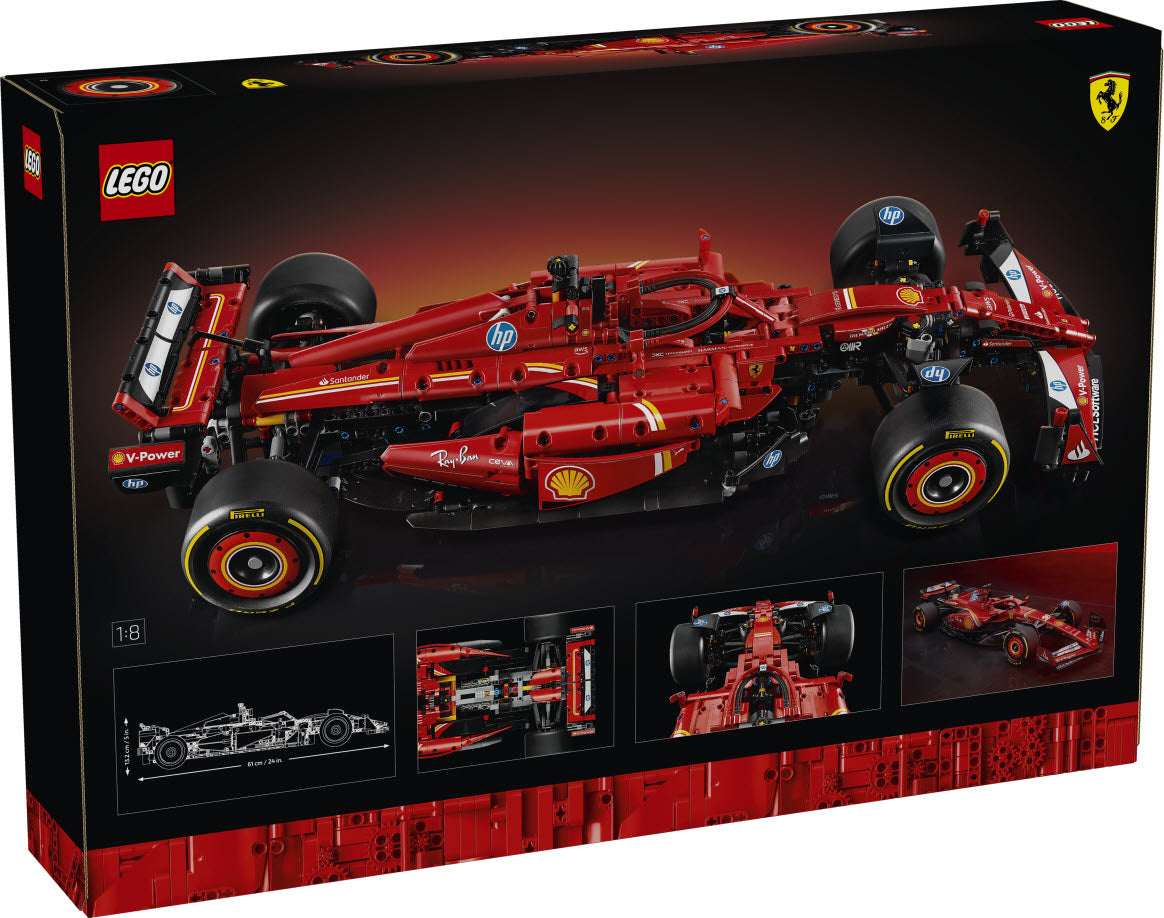 Box Rückseite: LEGO Technic 42207 Ferrari SF-24 F1 Rennauto