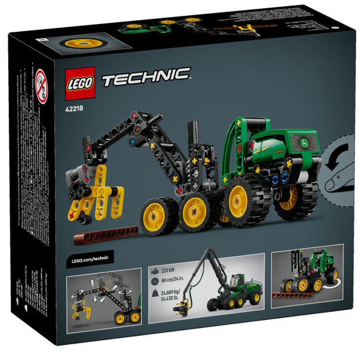 Box Rückseite: LEGO Technic 42218 John Deere 1470H Rad-Harvester