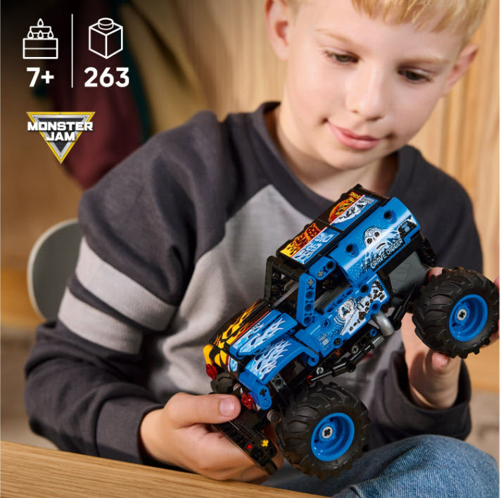 Detail 3: LEGO Technic 42219 Monster Jam Grave Digger Feuer und Eis