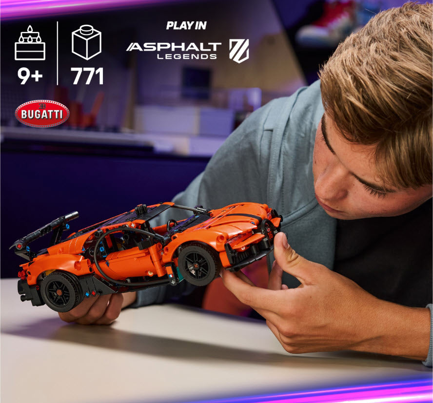 Detail 3: LEGO Technic 42222 Bugatti Chiron Pur Sport Hypercar