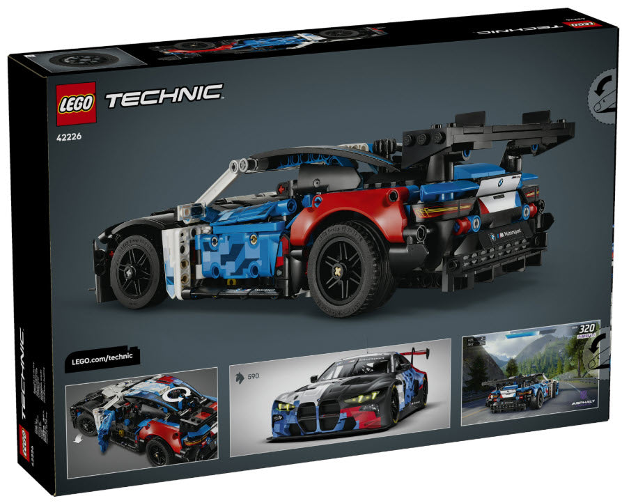 Box Rückseite: LEGO Technic 42226 BMW M4 GT3 EVO Rennwagen