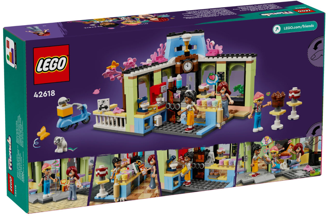 Box Rückseite: LEGO Friends 42618 Heartlake City Café