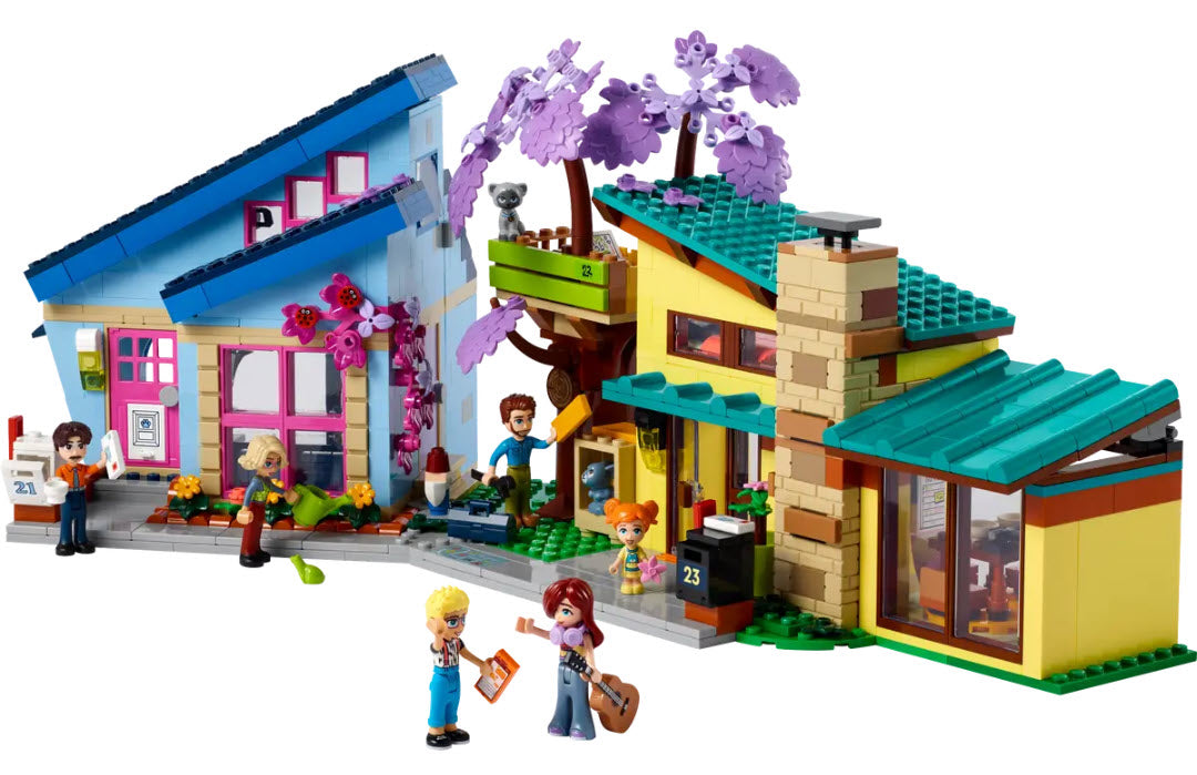 Inhalt: LEGO Friends 42620 Ollys und Paisleys Familien Haus